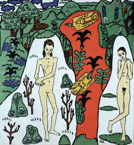 Oskar Kokoschka, Die Traümenden Knaben, 1906-1908, Museum of Fine Arts Ghent