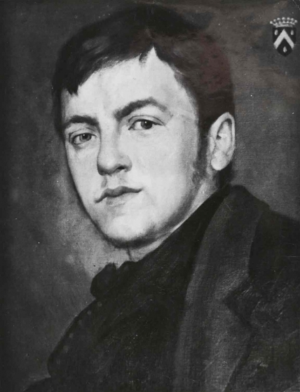 George Van de Walle, Portrait of George Minne, 1885, Oil on Canvas, Present Location unknown