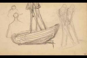 Page from the Sketchbook with Figure Studies - 1891 - 1898