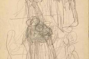 Page from the Sketchbook with Figure Studies - 1891 - 1898