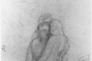 Entwined Figures [recto: Motherhood]