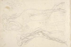Page from the Sketchbook with Figure Studies - 1894 - 1896