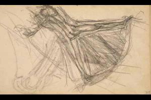 Page from the Sketchbook with Figure Studies - 1891 - 1898
