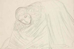 Page from the Sketchbook with Figure Studies - 1894 - 1896