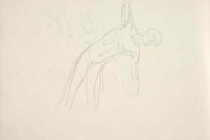 Schetsblad uit Schetsboek met figuurstudies - 1894 - 1896