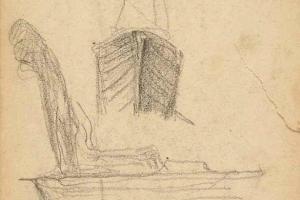Page from the Sketchbook with Figure Studies - 1891 - 1898