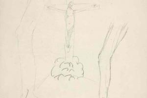 Page from the Sketchbook with Figure Studies - 1894 - 1896