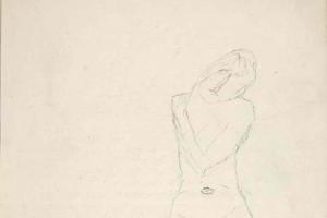 Page from the Sketchbook with Figure Studies - 1894 - 1896