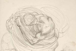 Page from the Sketchbook with Figure Studies - 1894 - 1896