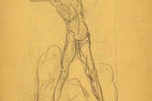 Page from the Sketchbook with Figure Studies - 1891 - 1898