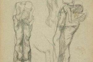 Page from the Sketchbook with Figure Studies - 1891 - 1898