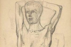 Page from the Sketchbook with Figure Studies - 1898