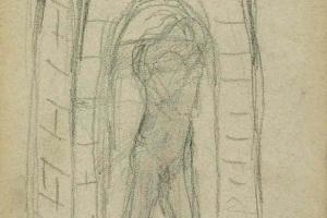 Page from the Sketchbook with Figure Studies - 1891 - 1898