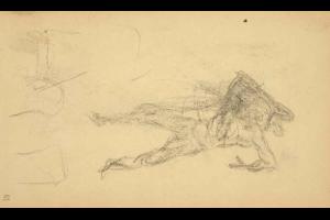Schetsblad uit Schetsboek met figuurstudies - 1891 - 1898