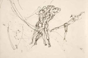 Schetsblad uit Schetsboek met figuurstudies - 1894 - 1896