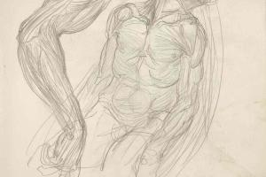 Page from the Sketchbook with Figure Studies - 1894 - 1896