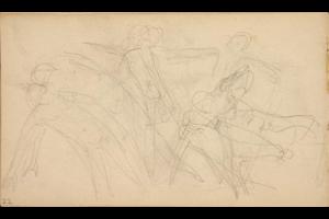 Page from the Sketchbook with Figure Studies - 1891 - 1898