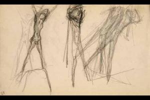 Schetsblad uit Schetsboek met figuurstudies - 1891 - 1898