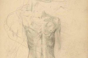 Page from the Sketchbook with Figure Studies - 1898