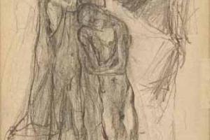 Page from the Sketchbook with Figure Studies - 1891 - 1898