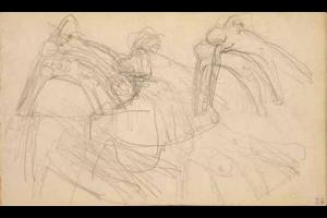 Page from the Sketchbook with Figure Studies - 1891 - 1898