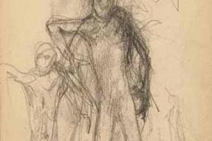 Page from the Sketchbook with Figure Studies - 1891 - 1898