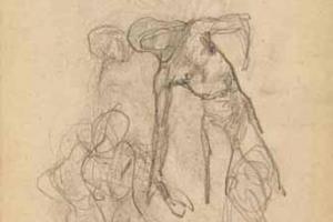 Page from the Sketchbook with Figure Studies - 1891 - 1898