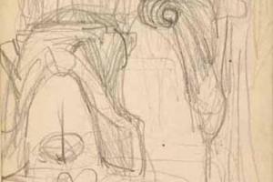 Schetsblad uit Schetsboek met figuurstudies - 1891 - 1898