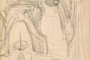 Page from the Sketchbook with Figure Studies - 1891 - 1898