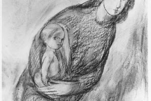 Vrouw met kind - 1917