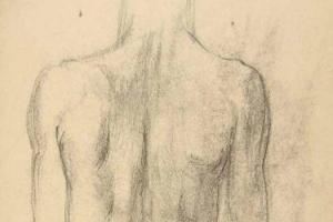 Page from the Sketchbook with Figure Studies - 1898