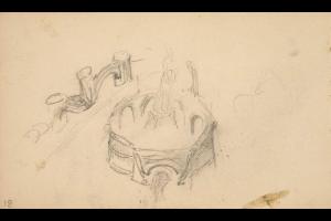 Page from the Sketchbook with Figure Studies - 1891 - 1898