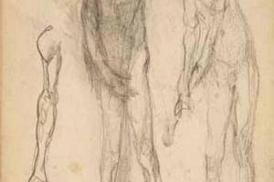 Page from the Sketchbook with Figure Studies - 1891 - 1898