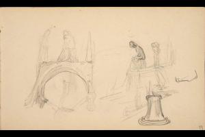 Page from the Sketchbook with Figure Studies - 1891 - 1898