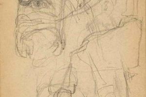 Page from the Sketchbook with Figure Studies - 1891 - 1898