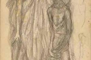 Page from the Sketchbook with Figure Studies - 1891 - 1898