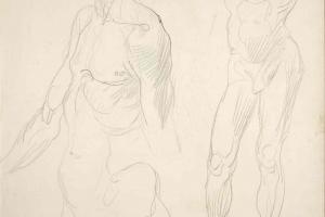 Page from the Sketchbook with Figure Studies - 1894 - 1896