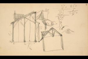 Page from the Sketchbook with Figure Studies - 1891 - 1898