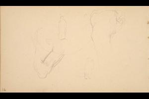 Page from the Sketchbook with Figure Studies - 1891 - 1898