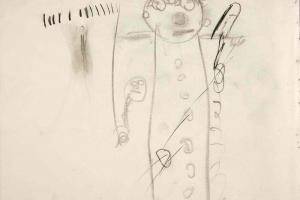 Page from the Sketchbook with Figure Studies - 1894 - 1896