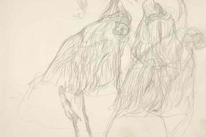 Page from the Sketchbook with Figure Studies - 1894 - 1896
