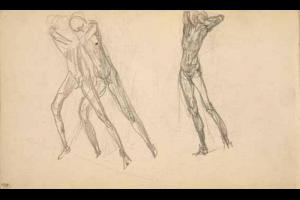 Page from the Sketchbook with Figure Studies - 1891 - 1898