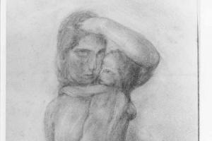 Vrouw met kind - 1918