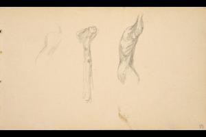 Page from the Sketchbook with Figure Studies - 1891 - 1898