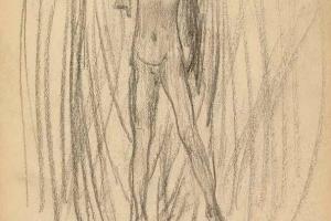 Page from the Sketchbook with Figure Studies - 1891 - 1898