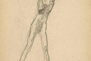 Page from the Sketchbook with Figure Studies - 1891 - 1898