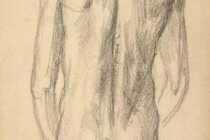 Page from the Sketchbook with Figure Studies - 1898