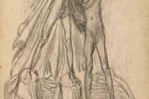 Page from the Sketchbook with Figure Studies - 1891 - 1898