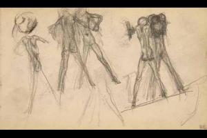 Page from the Sketchbook with Figure Studies - 1891 - 1898