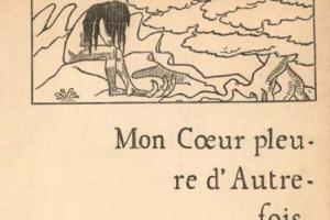 Kaftontwerp voor Mon Coeur pleure d'Autrefois - 1889
